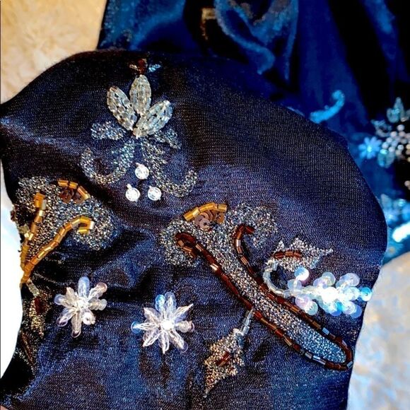 Chico’s sparkle beaded black subtle shimmer jacket - Picture 3 of 10